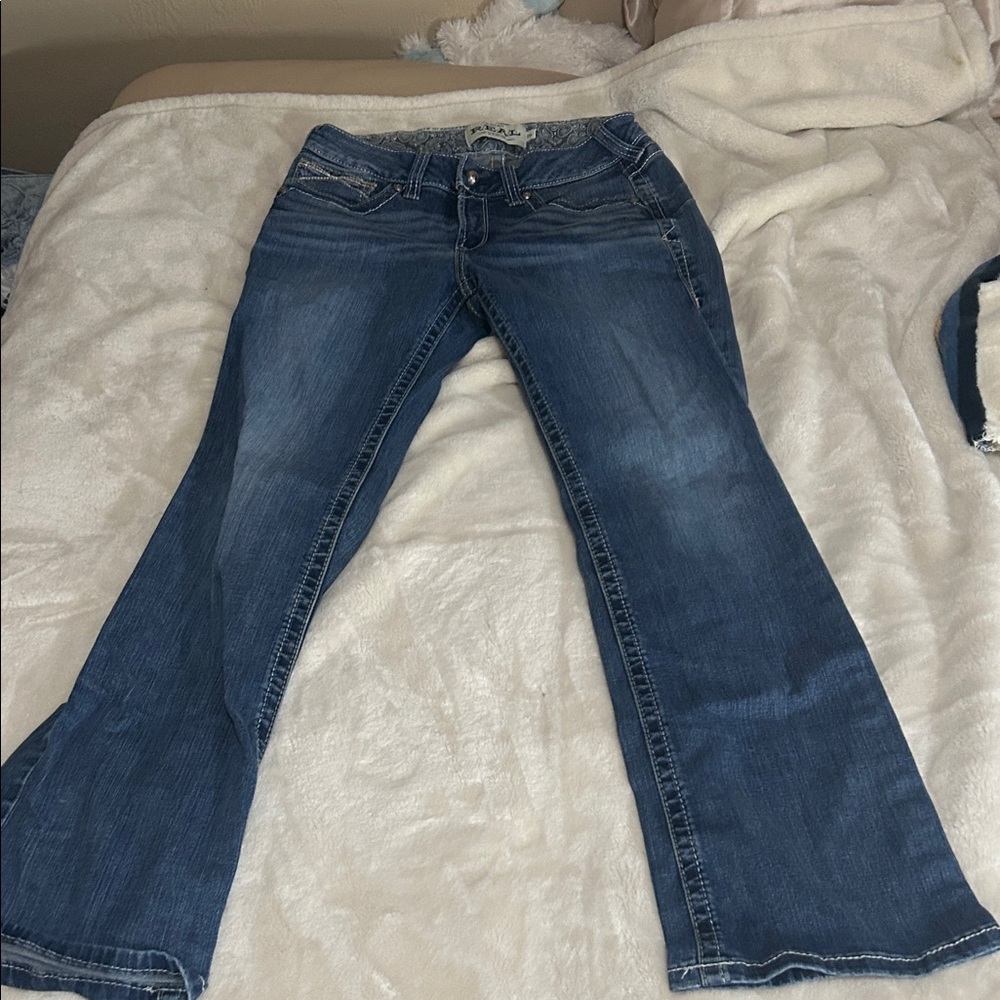 Ariat Women's Flare Jeans in Classic Blue